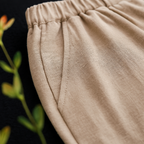 Women's Linen Drawstring Casual Trousers-Vestioflux