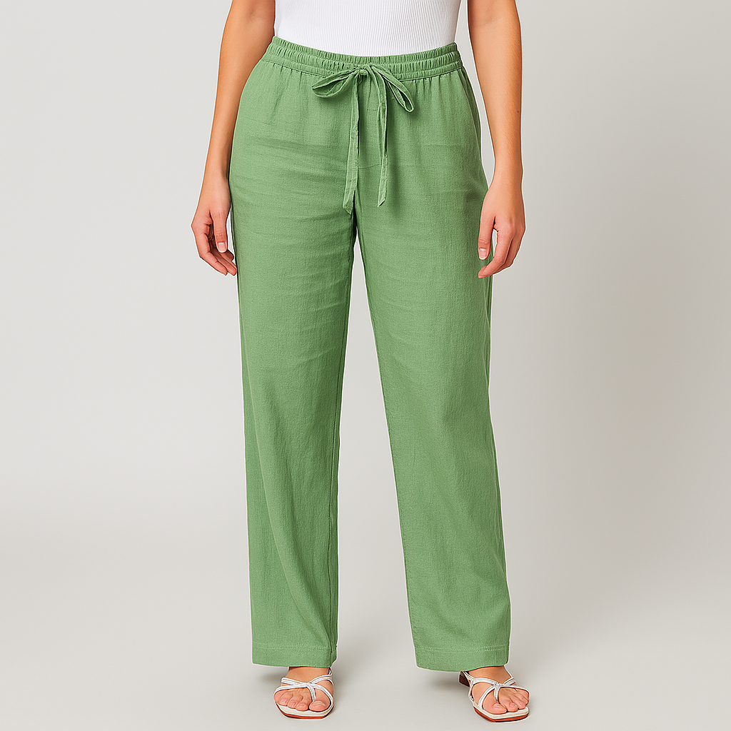 Women's Linen Trousers-Vestioflux