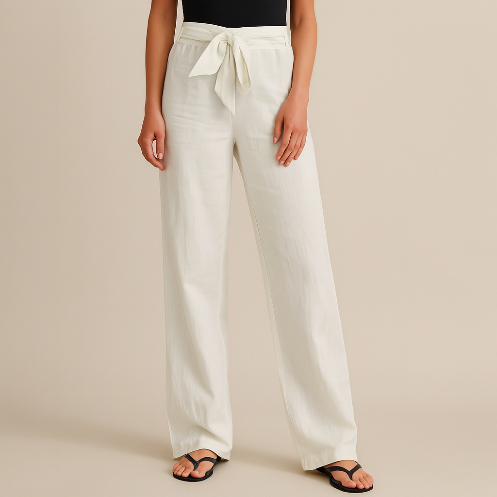 Women's Linen Trousers-Vestioflux