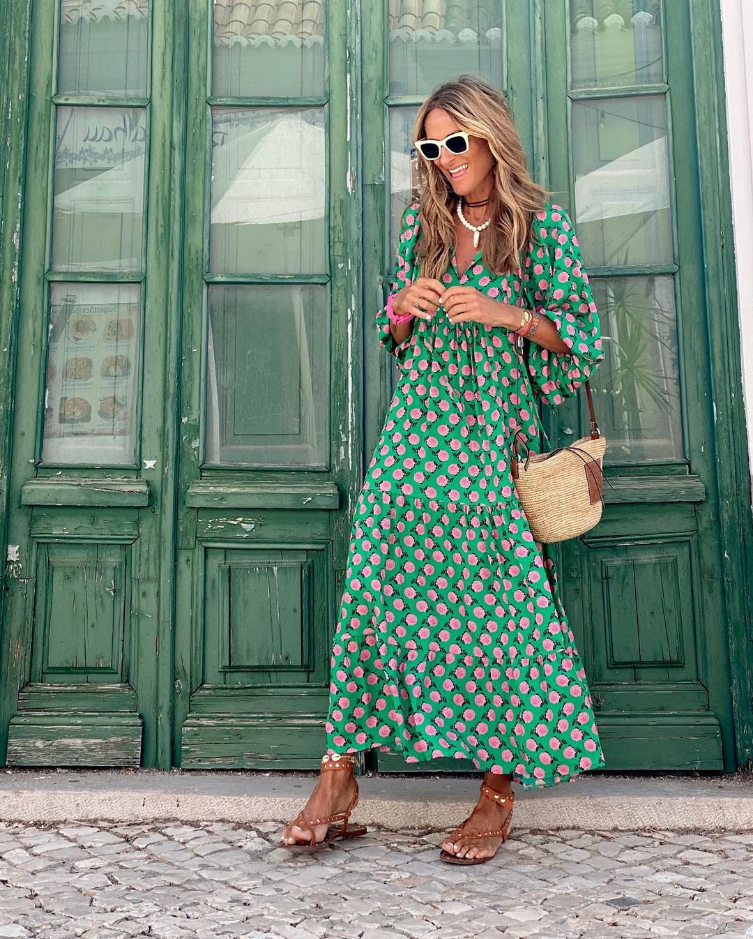 Women's Polka Dot Maxi Dress – Casual Summer Style-Vestioflux