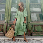 Women's Polka Dot Maxi Dress – Casual Summer Style-Vestioflux
