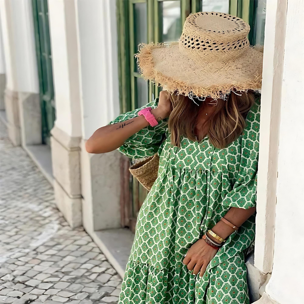 Women's Polka Dot Maxi Dress – Casual Summer Style-Vestioflux