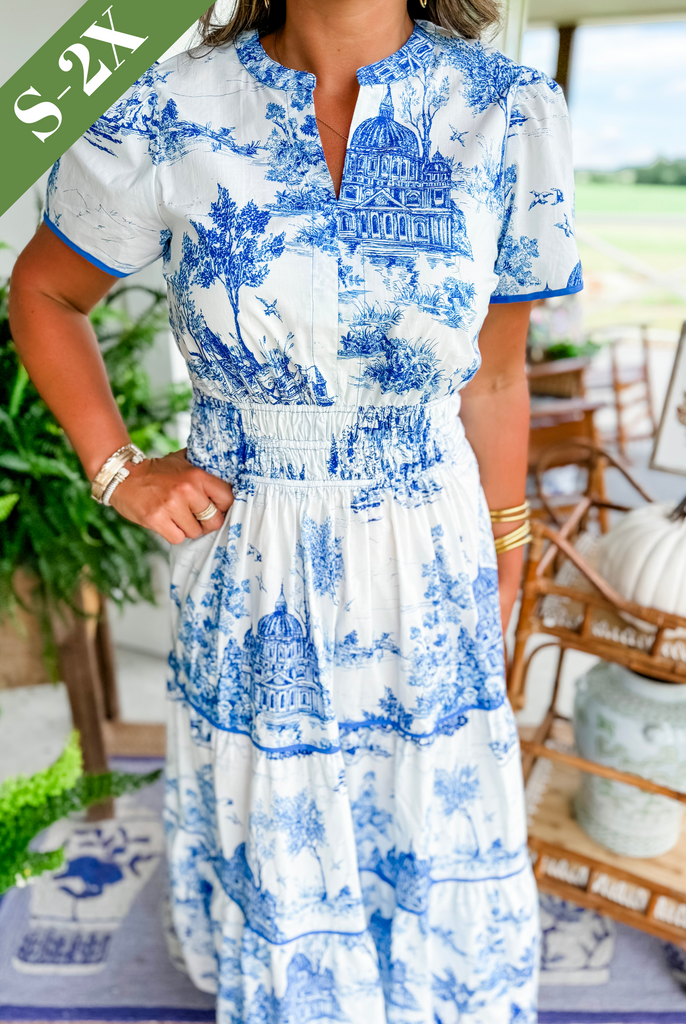 Women's Printed Tiered Maxi Dress – Casual Summer Dress-Vestioflux