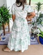 Women's Printed Tiered Maxi Dress – Casual Summer Dress-Vestioflux