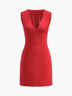 Women's Sleeveless Fitted Mini Summer Dress-Vestioflux