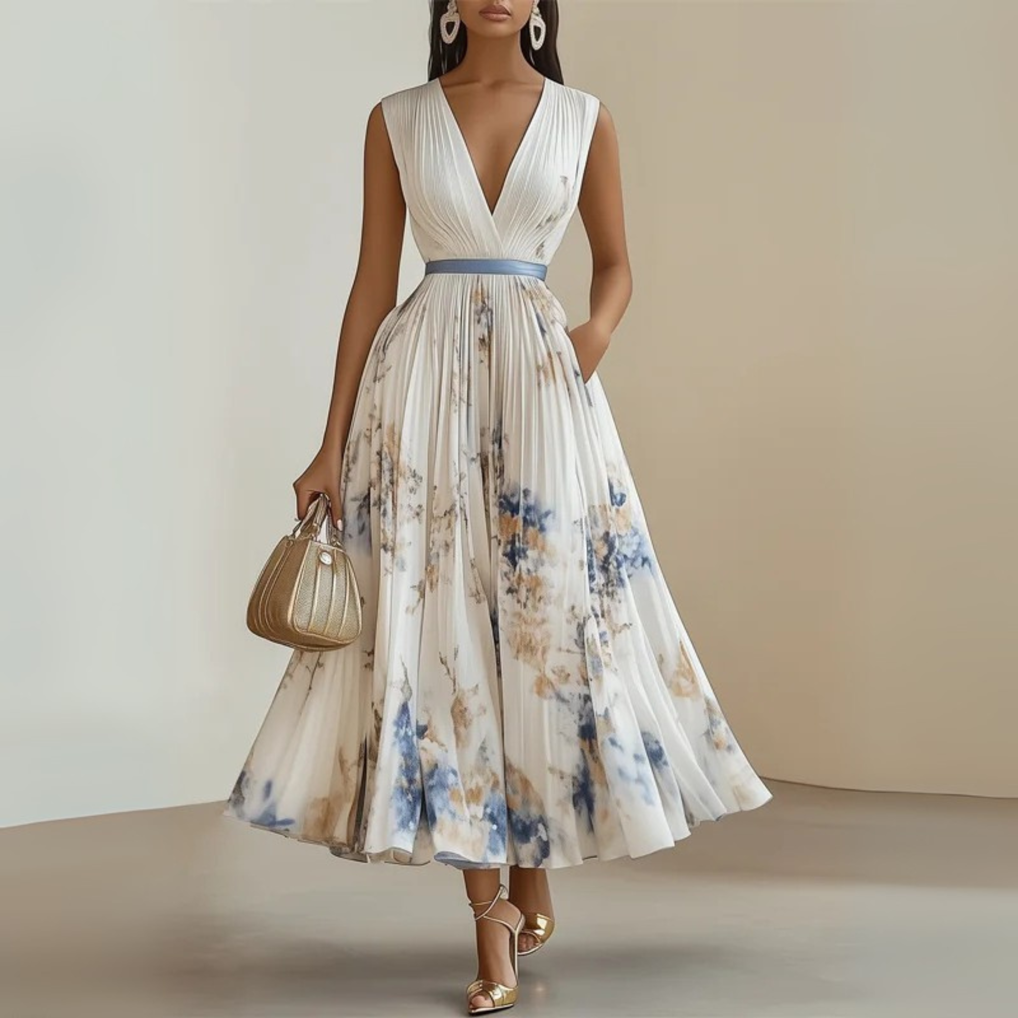 Women's Sleeveless Maxi Dress – Casual Summer Style-Vestioflux