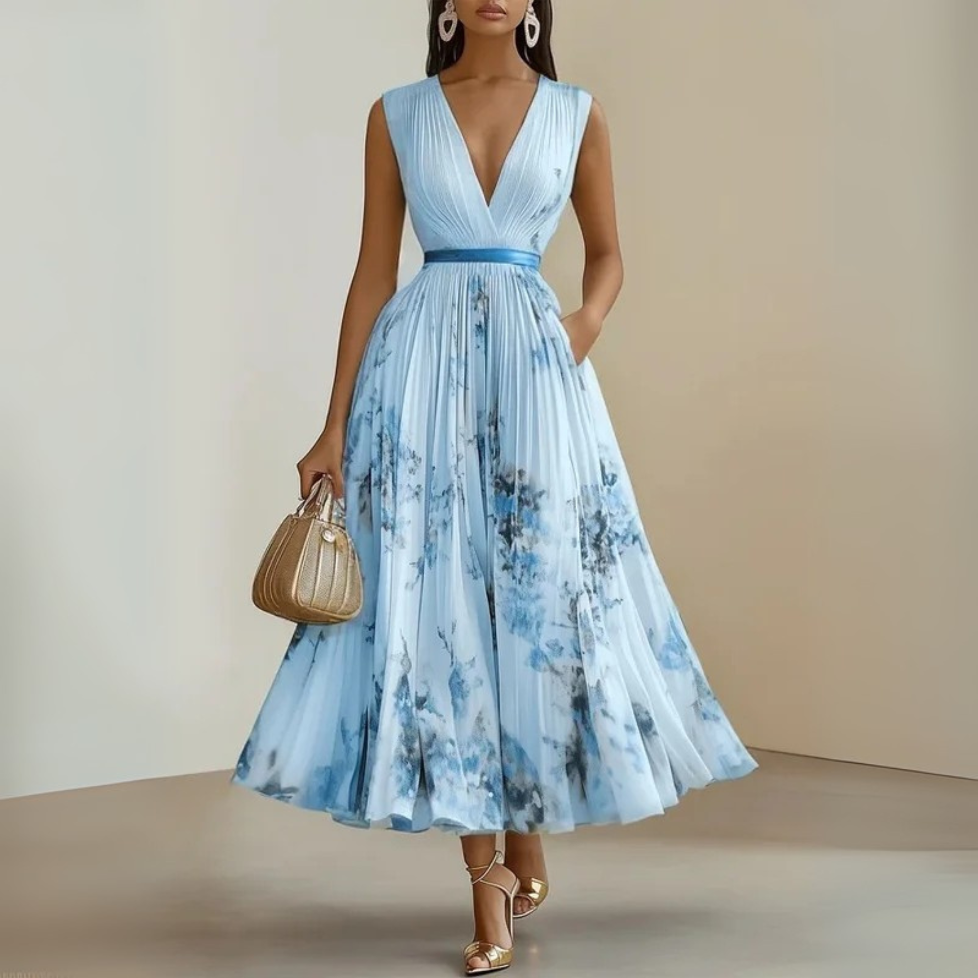 Women's Sleeveless Maxi Dress – Casual Summer Style-Vestioflux